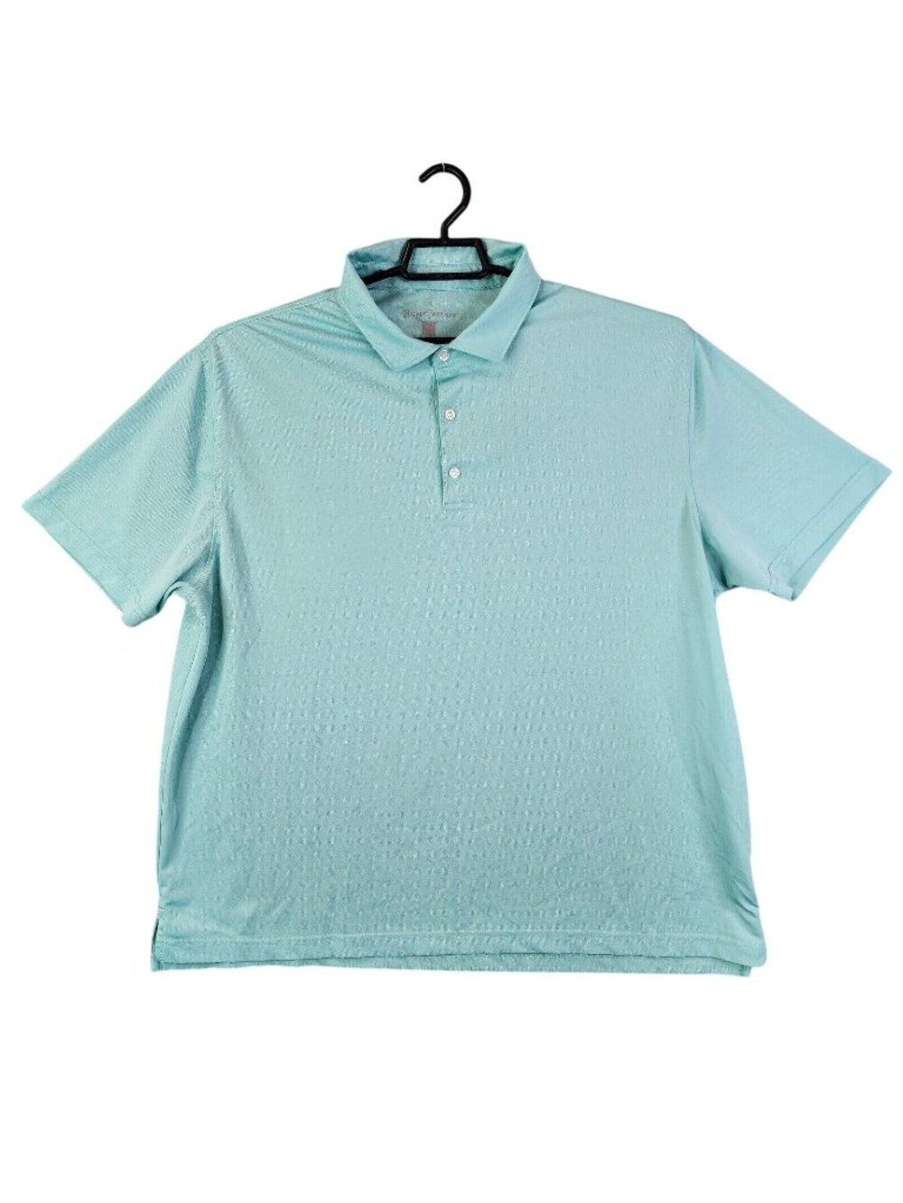 Mens Hickey Freeman Blue Golf Polo Shirt Short Sleeve Polyester Stretch Size XXL